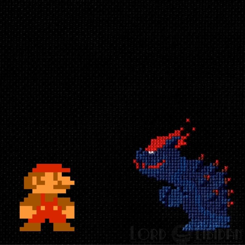 ¿Qué relación hay entre el punto de cruz y el pixel art?