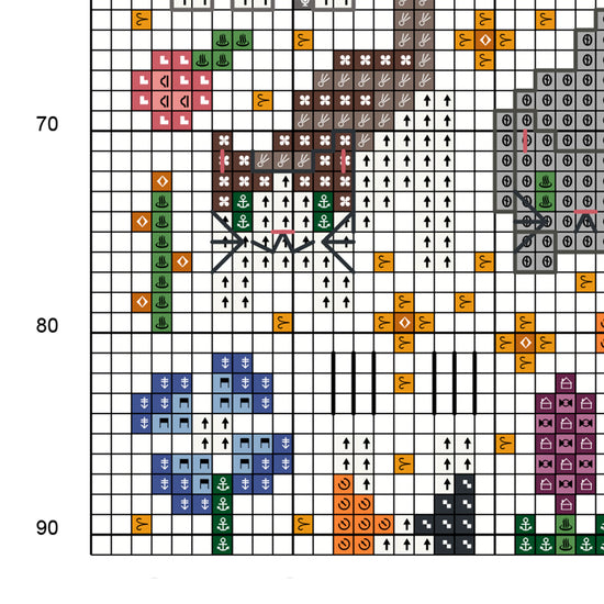 Cross Stitch PDF Pattern - Cat Garden