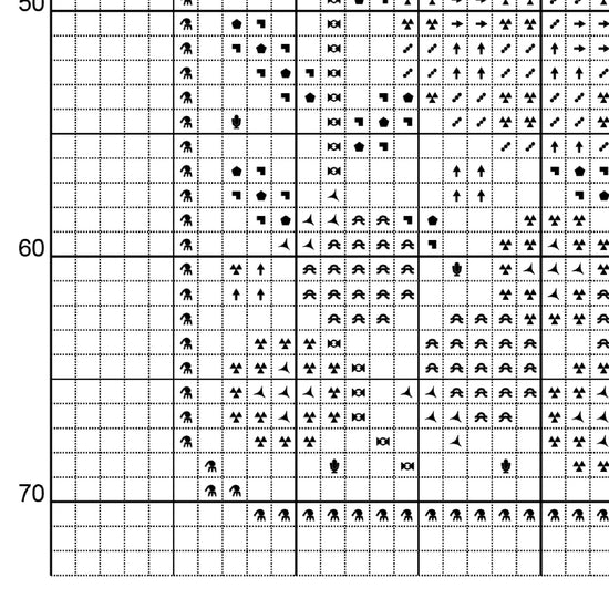 Esquema de punto de cruz en PDF - Tarro con Arándanos y Fantasmas