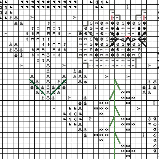 Esquema a Punto de Cruz en PDF - Mini Jardín de los Gatos