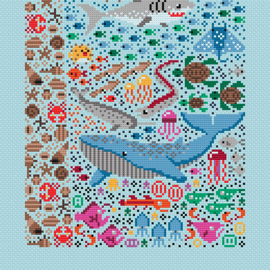 Cross Stitch PDF Pattern - Sea Life