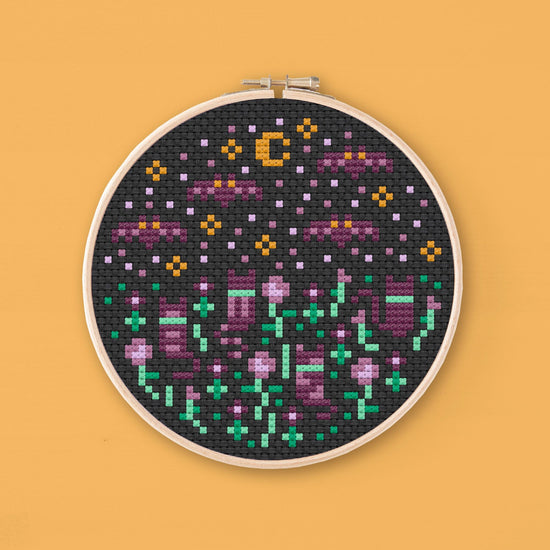 Cross Stitch PDF Pattern - Cats and Bats