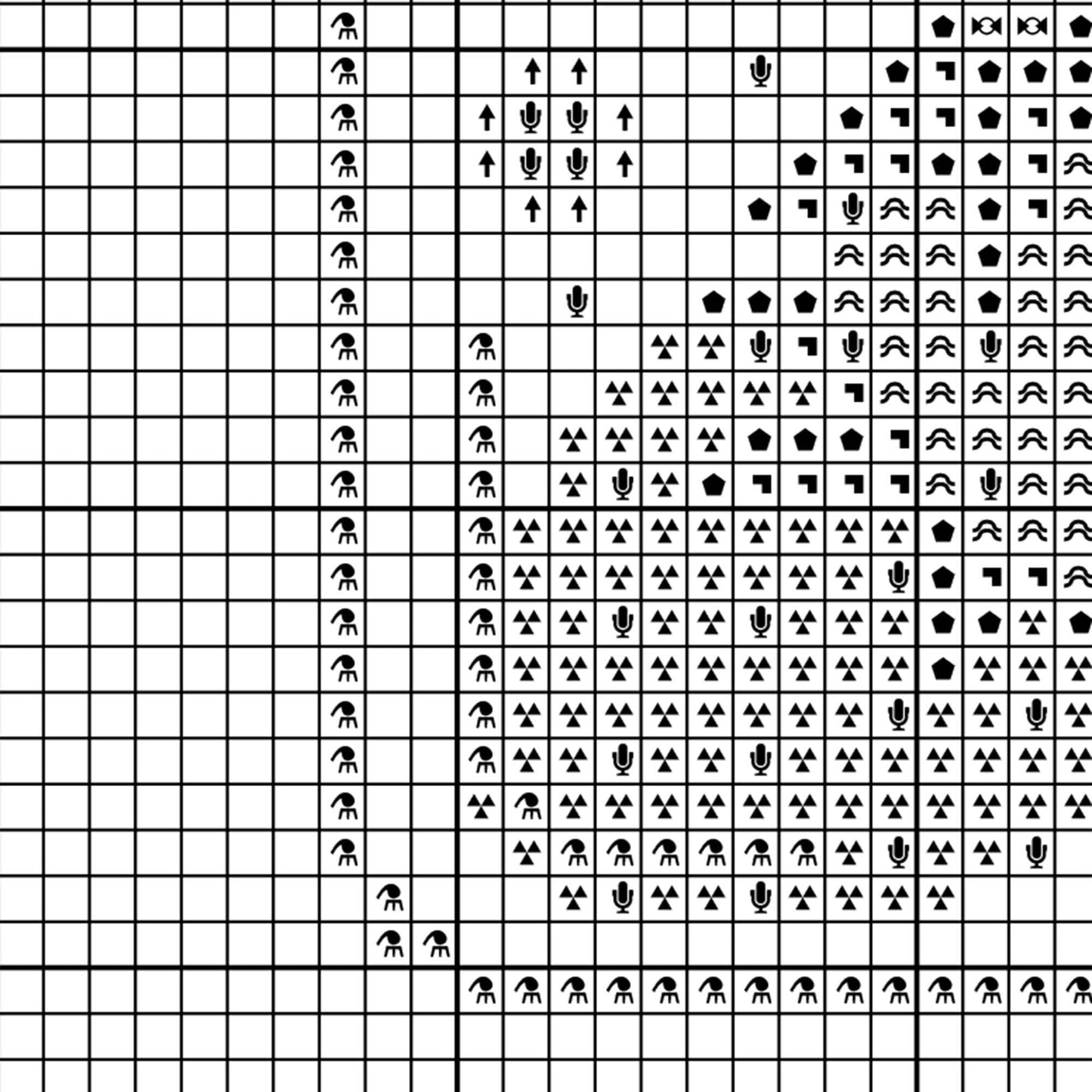 Esquema de punto de cruz en PDF - Tarro con Fresas y Fantasmas