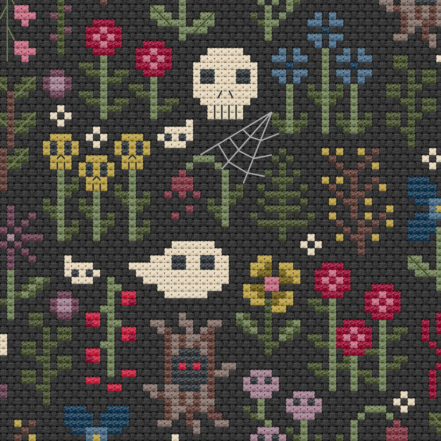Load image into Gallery viewer, Cross Stitch PDF Pattern - Haunted Garden
