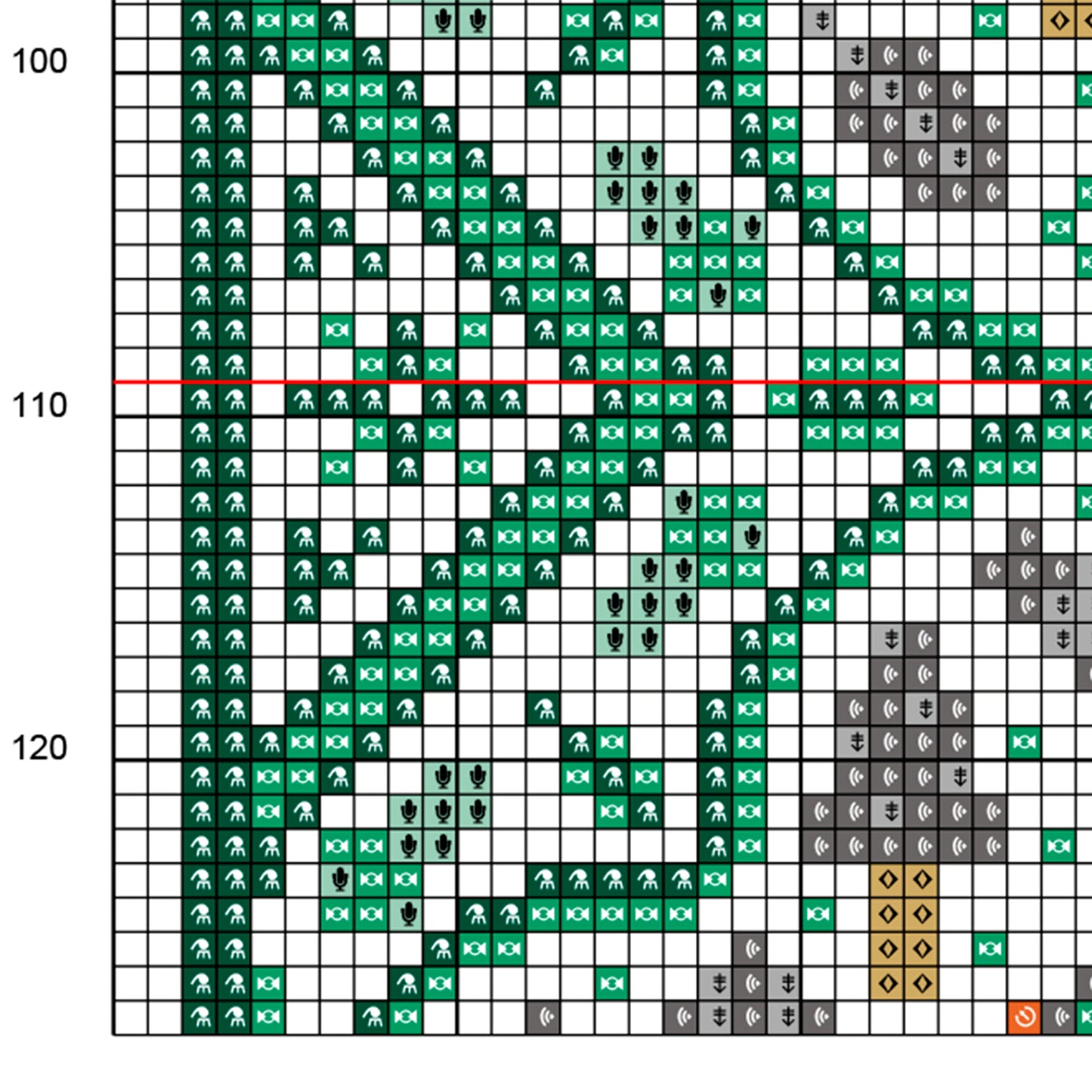 Load image into Gallery viewer, Cross Stitch Digital Pattern - Fungi Temperature Tracker 2024
