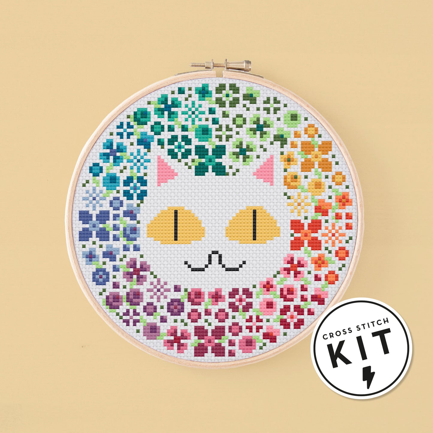 Garden Cat - Cross Stitch Kit
