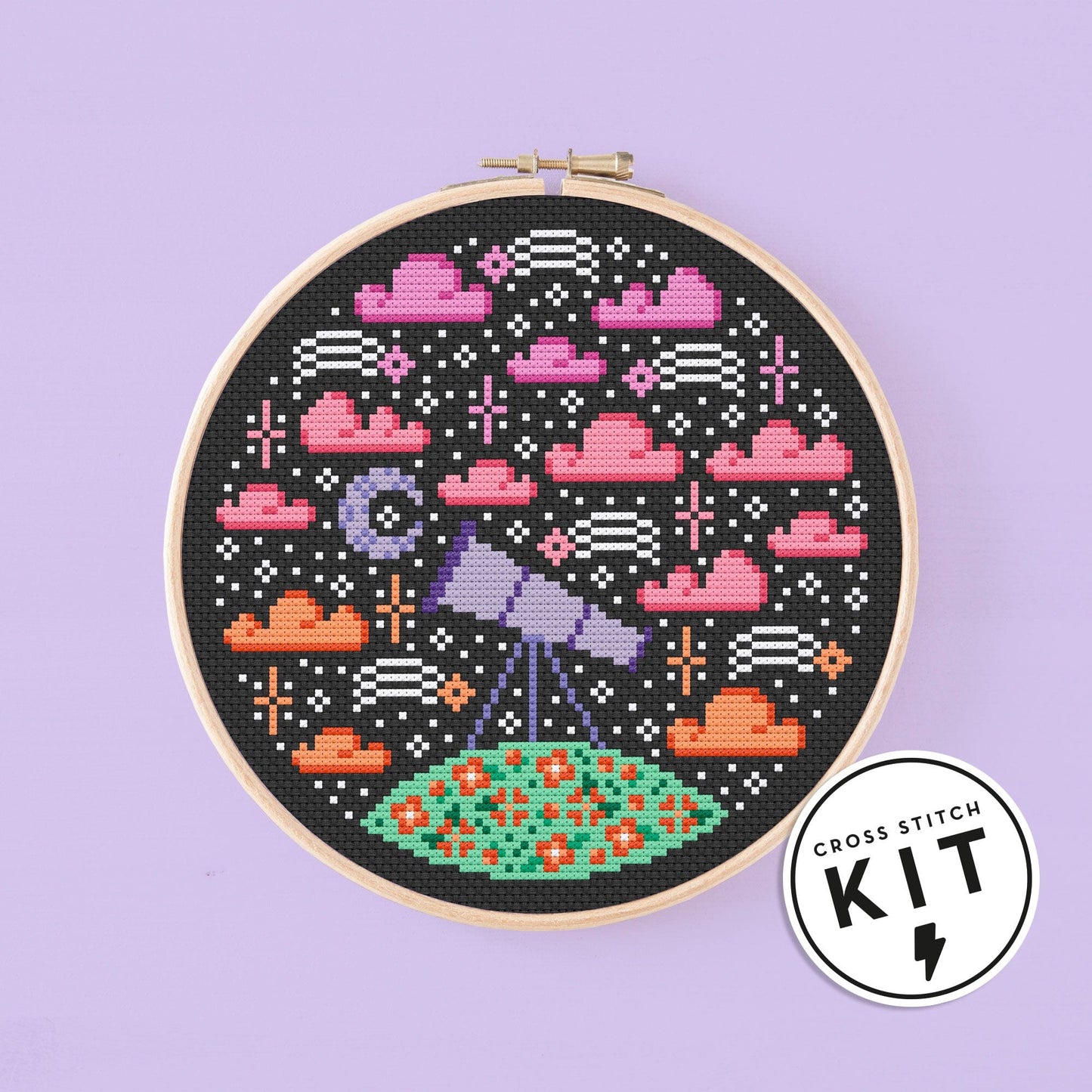 Kit de Punto de Cruz - Mini Cloudy Sky