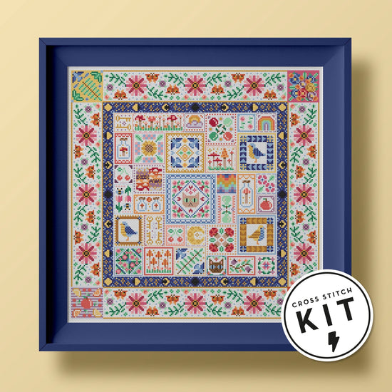 Kit de Punto de Cruz - Patchwork Secret Garden