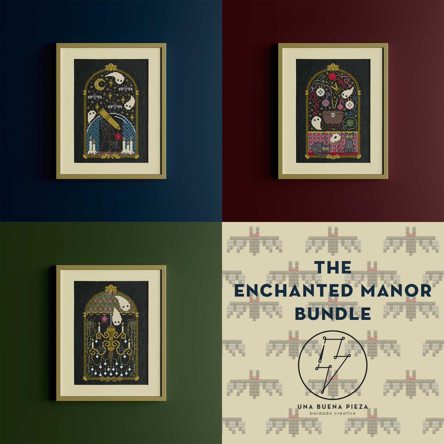Enchanted Manor - Digital Pattern Bundle