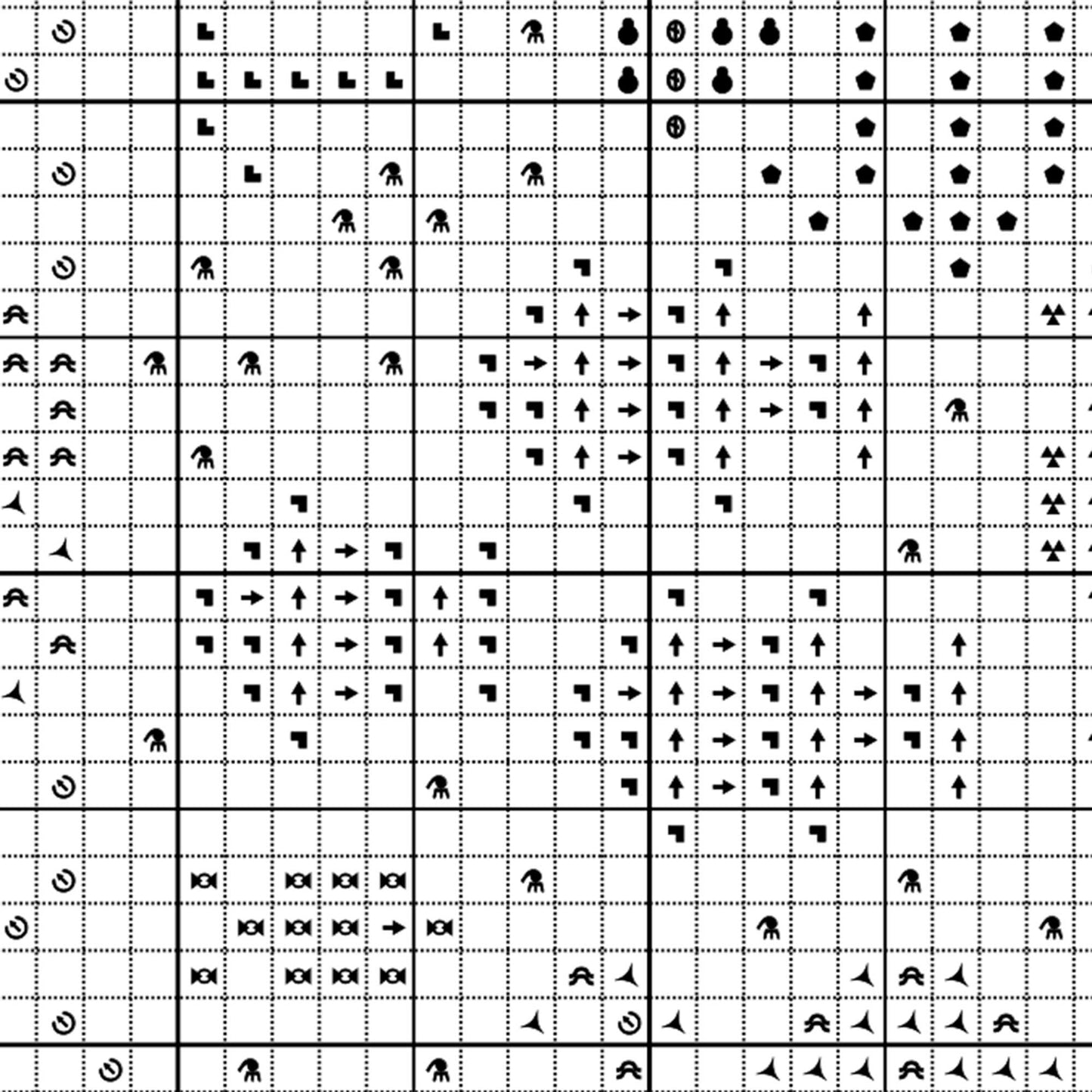 Esquema de Punto de Cruz en PDF - Animales Marinos