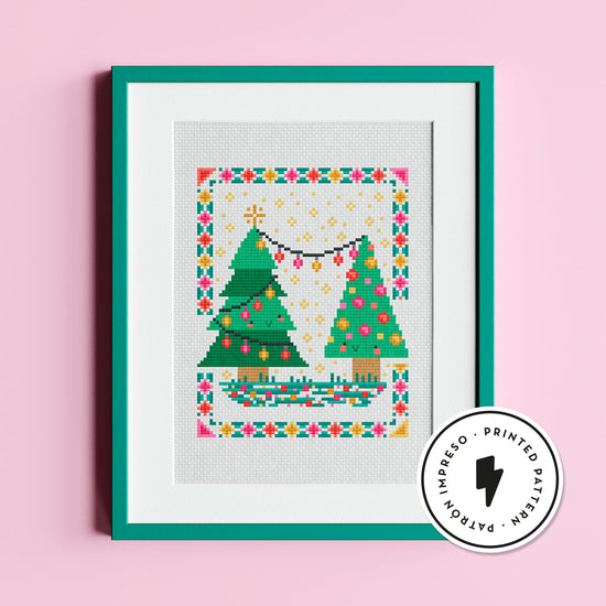 Cargar imagen en el visor de la galería, Arbolitos de Navidad - Patrón Impreso

