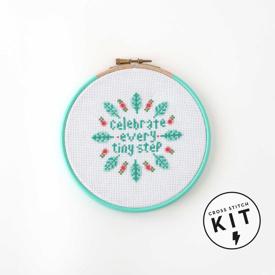 Celebrate Every Tiny Step - Cross Stitch Kit