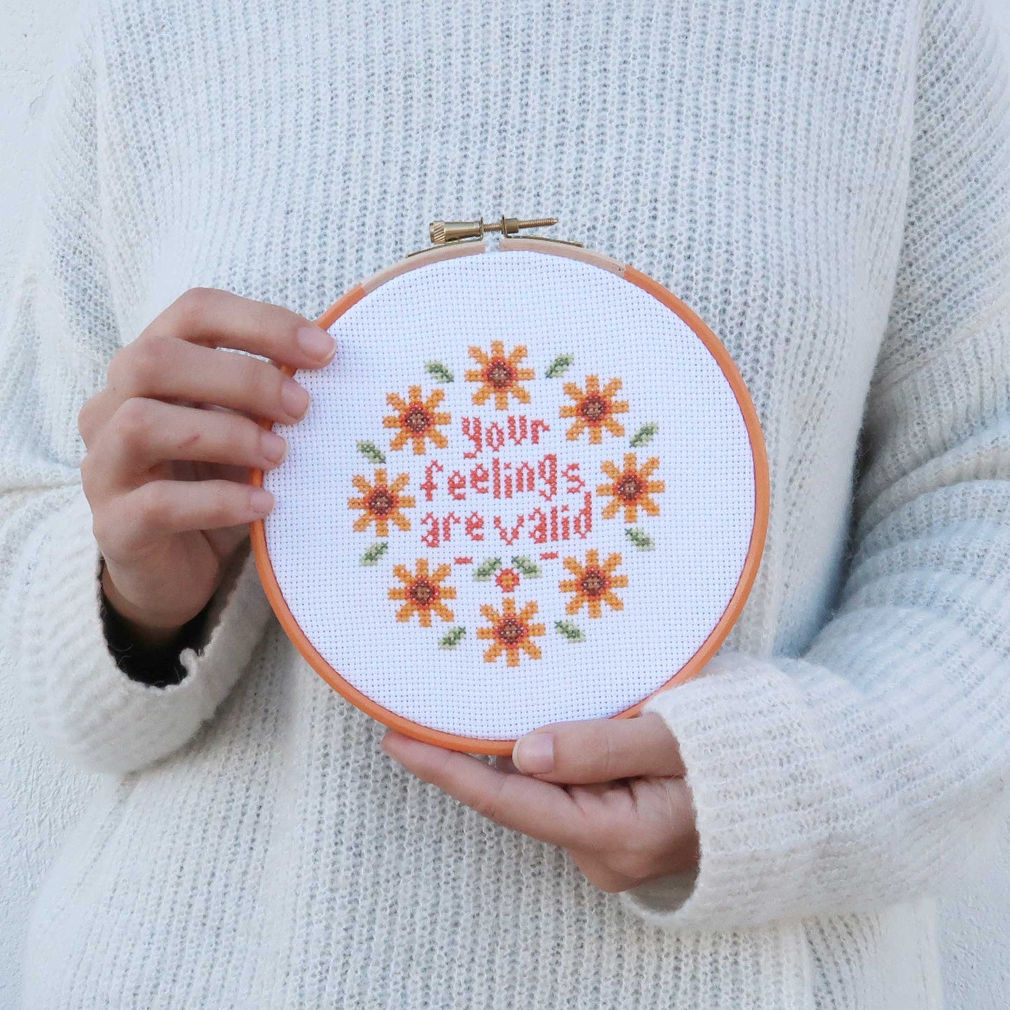 Mental Health Embroidery Kit, Embroidery Kit