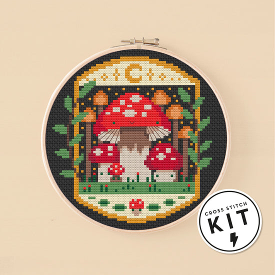 Forest Fungi - Cross Stitch Kit
