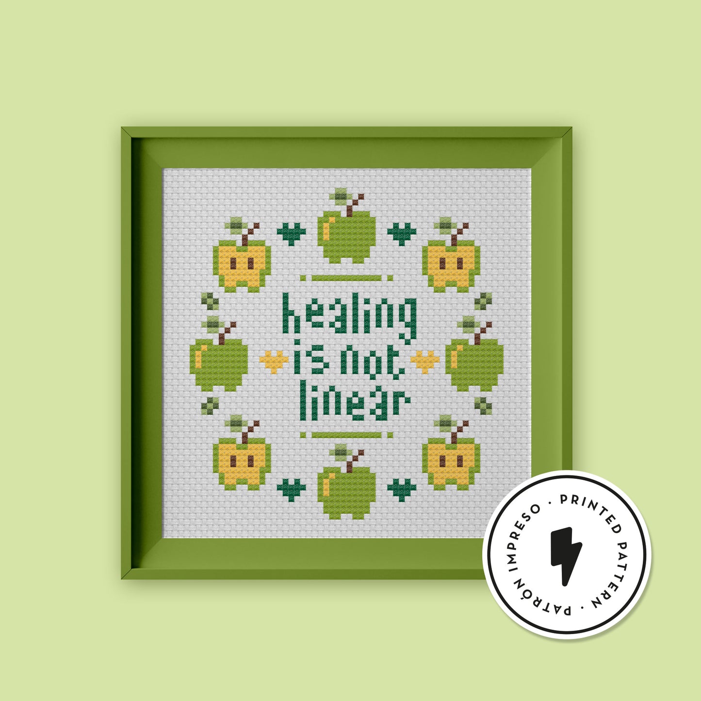 Healing is Not Linear - Printed Pattern