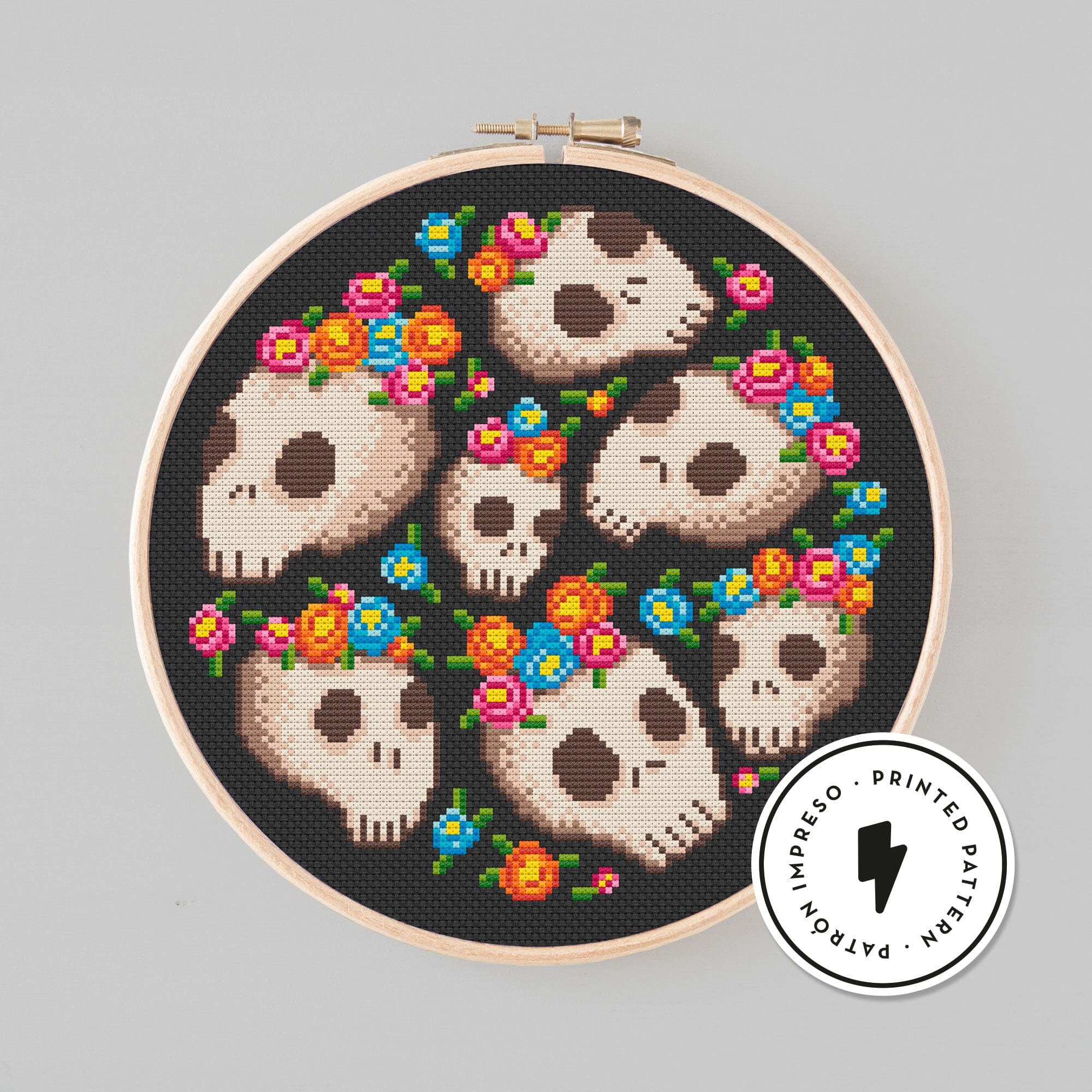 Memento Mori - Printed cross stitch pattern – unabuenapieza