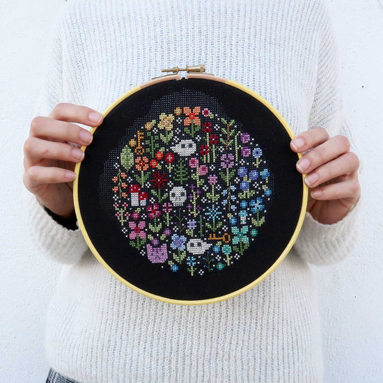 Load image into Gallery viewer, Mini Rainbow Garden - Cross Stitch Kit
