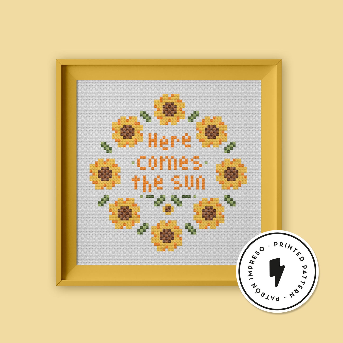 Here Comes The Sun - Printed Pattern